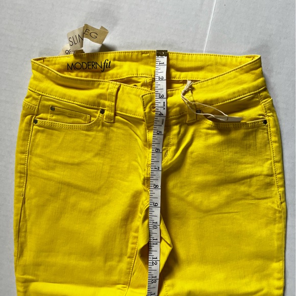 Ann Taylor Modern Fit Yellow Jeans - Picture 5 of 7